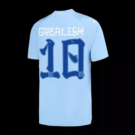 Manchester City GREALISH #10 Japanese Tour Printing Home Jersey 2023/24 ...