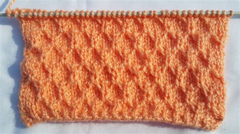 108 Honeycomb Slip Stitch Knitting Pattern Youtube