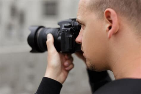 Premium Photo Photography Concept Back View Of Male Photographer