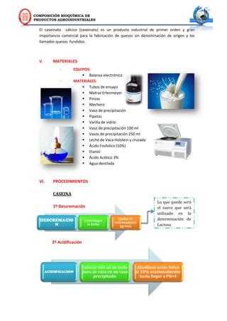 Aislamiento de la caseína de la leche PDF