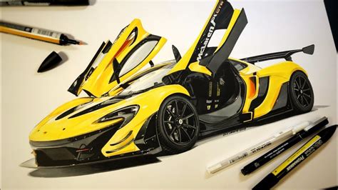 Drawing A Supercar Like A Pro Mclaren P1 Gtr Youtube