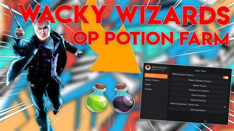 [all Potions] Wacky Wizards Script Hack Quick Potions Ingredients Auto Farm Youtube