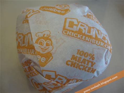 Jollibee Crunchy Chicken Burger Isoda Philippines