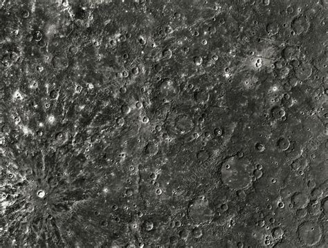 Mariner 10 Photograph Of The Surface Of Mercury Stock Image R320