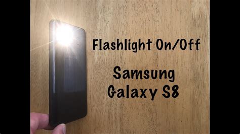 How To Turn Flashlight Onoff Samsung Galaxy S8 S8 Plus Youtube