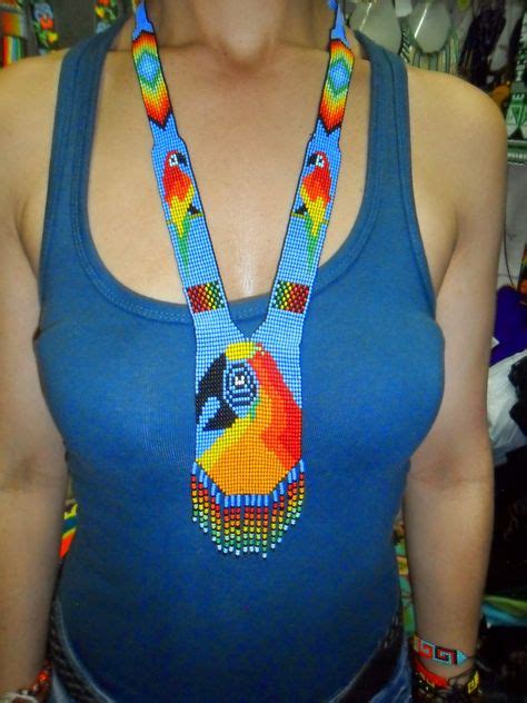 Native Embera Indian Beaded Necklace From Latin America Beaded Necklace