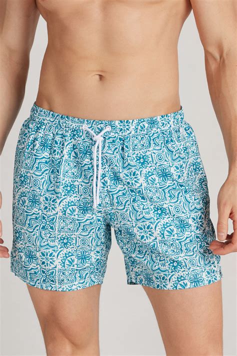 Small Majolica Print Swim Trunks Intimissimi