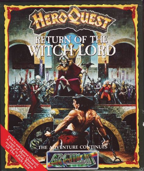 HeroQuest: Return of the Witch Lord (1991) box cover art - MobyGames