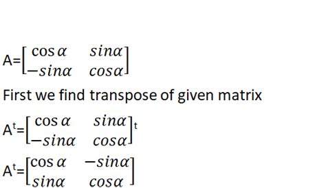 What Is An Orthogonal Matrix Example Of Orthogonal Matrix