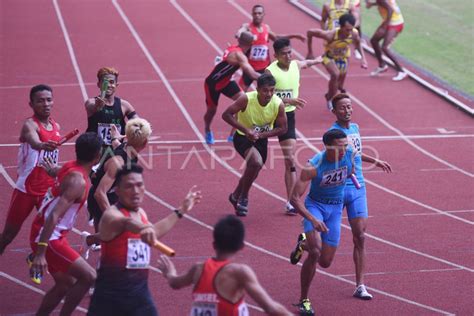 Emas Lari Estafet Putra Ntb Antara Foto