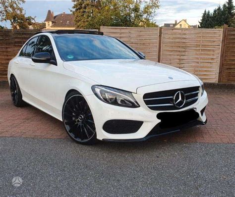 Mercedes Benz C220 Dalimis W205 Amg Line Dalys Baltos Spalvos Rwd Yra