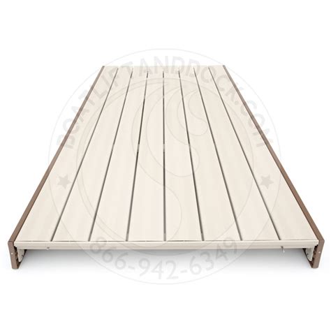 Shorestation Beige And Walnut Aluminum Dock Sections