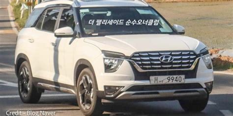 2023 Hyundai Alcazar Spotted Testing With Visual Updates ADAS