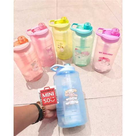 Jual Miniso X Sanrio Botol Minum Sports Sedotan Jumbo Lock Ml