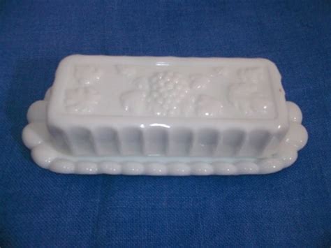 Vintage Milk Glass Covered Butter Dish By By Pyrexpantry On Etsy