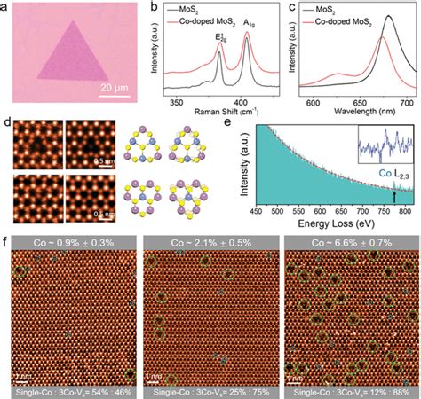 Structural Characterizations Of Codoped MoS2 A Optical Image Of