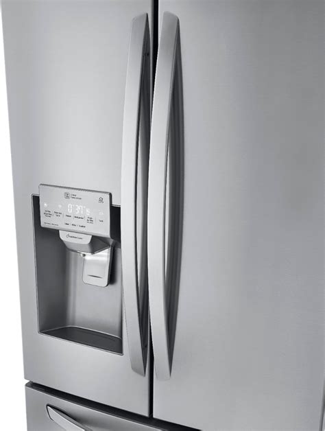 Best Buy Lg 24 5 Cu Ft French Door Smart Refrigerator With External Tall Ice And Water