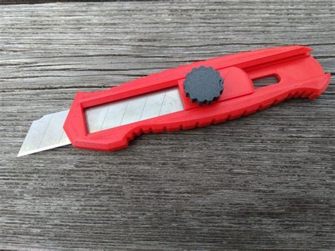 Box Cutter Version 2 Stanley Cutter 3dthursday 3dprinting Perfect