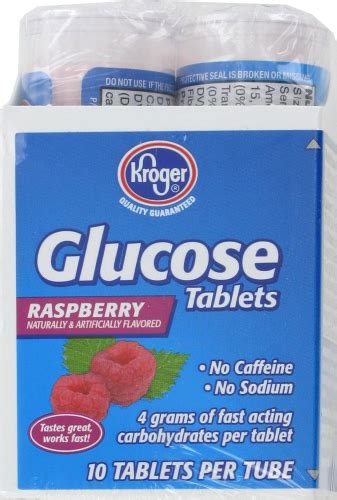 Kroger® Raspberry Glucose Tablets 6 Pack 10 Ct Fred Meyer