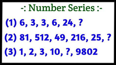 Number Series Pattern And Puzzles Simple Tricks Youtube