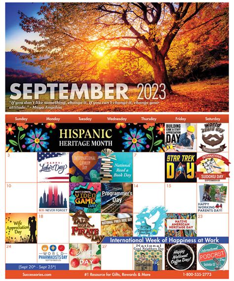 Fun Workplace Holidays Calendar - September Holidays | Successories