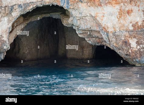 Blue caves on Zakynthos Island seen from the boat Stock Photo - Alamy