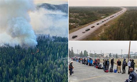 Canada Wildfires Yellowknife Residents Ordered To Evacuate By 6pm