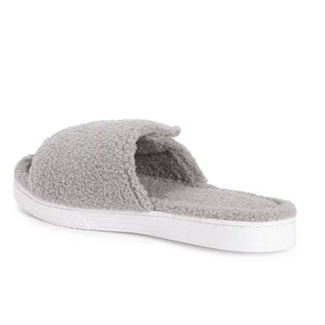 MUK LUKs® Damen Hausschuh Klettverschluß rutschhemmende Sohle - QVC.de