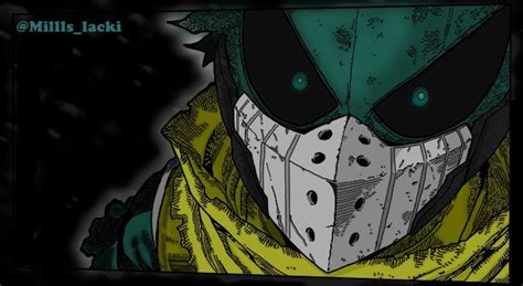 Deku With His Mask On From My Hero Academia Manga Chapter 316 My