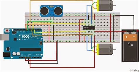 Obstacle Avoiding Robot Using Arduino Uno Circuit Diagram Ob