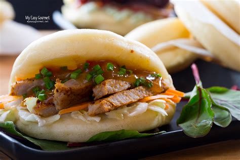 Steamed Bao Buns Three Ways Beef Tagliata Pork Belly And Chicken