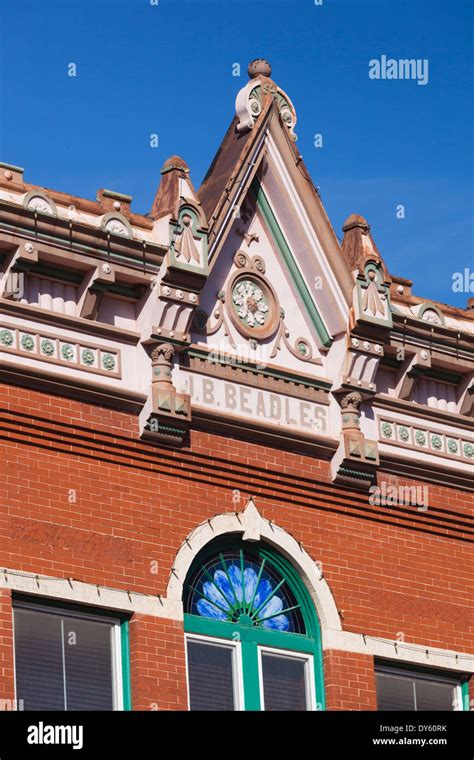 USA, Oklahoma, Guthrie, downtown historic buildings Stock Photo - Alamy