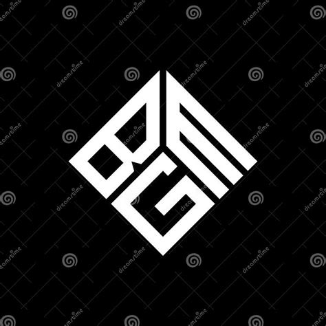 BGM Letter Logo Design on Black Background. BGM Creative Initials Letter Logo Concept Stock ...