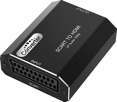 Kuyia Scart To Hdmi Audio And Video Converter Aluminum Shell Scart In