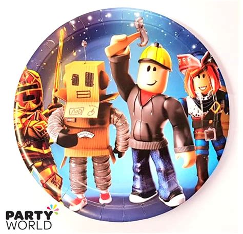 Roblox Paper Plates 7inch 10pk Birthday Party Supplies Decoration