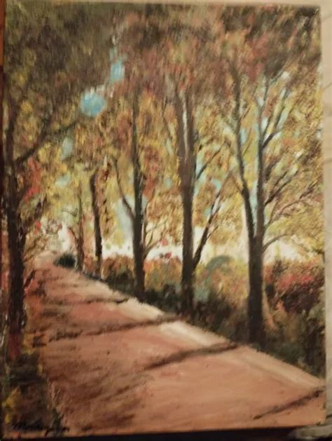 Ancien Tableau Peinture Huile Paysage Arbres Eur Picclick Fr