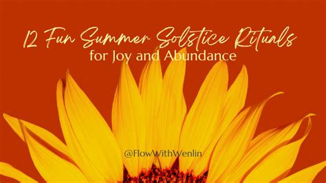 21 Fun Summer Solstice rituals & Summer Solstice Yoga