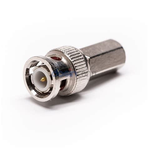 Coaxial Connector Twist On Bnc Straight Male Plug Rg Rg Cable Ohm