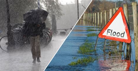 Uk Weather Danger To Life Flood Warning As Severe Thunderstorms Set