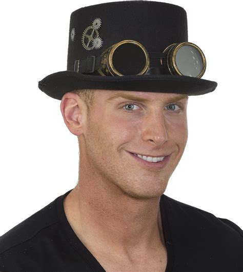 Amazon Jacobson Hat Company Men S Black Steampunk Top Hat With