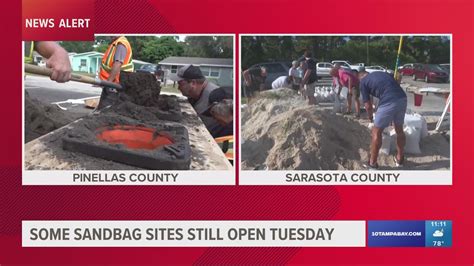 Tampa Bay Area Counties Provide Sandbags Ahead Of Severe Weather