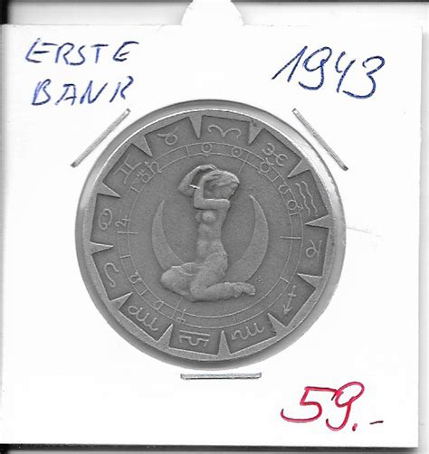 1943 Kalendermedaille Jahresregent Erste Österreichische Sparkasse 1930 1949