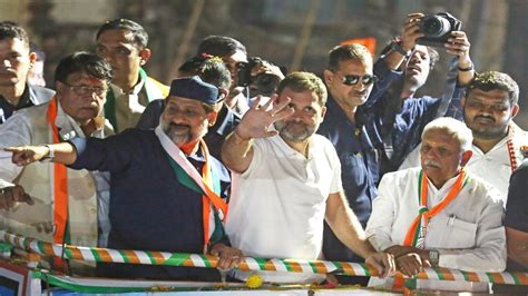 In Pics Congress Bjp Leaders Address Public Meeting In Poll Bound