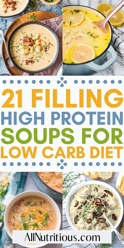 21 High Protein Low Carb Soup Recipes Low Carb Soup Recipes Low Carb Soup High Protein Low Carb