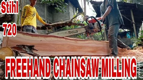 UNCUT Freehand Chainsaw Milling The Whole Process Of Making Planks