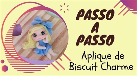 PASSO A PASSO Aplique De Biscuit Charme DIY Bia Cravol YouTube