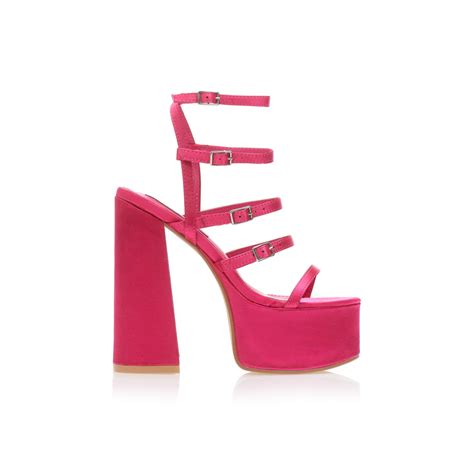 Sandale Cu Toc Nude Satin Cu Barete Multiple Tsoukalas Shoes
