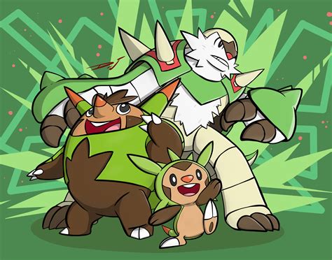 Chespin Evolution Fan Art