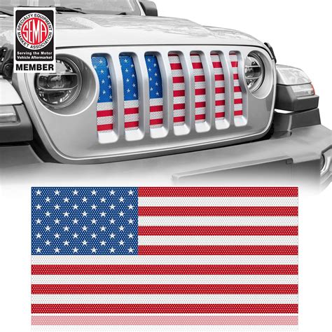 Moveland Grill Insert For Jeep Jl Aluminum Alloy Mesh Grille Grid Insert Screen