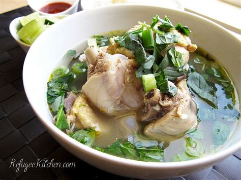 Sgnor Sach Moun Cambodian Chicken Soup Recipe